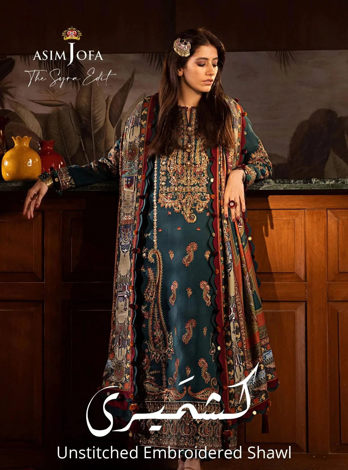 Syra Edit'22- Kashmiri Embroidered Unstitched- Asim Jofa