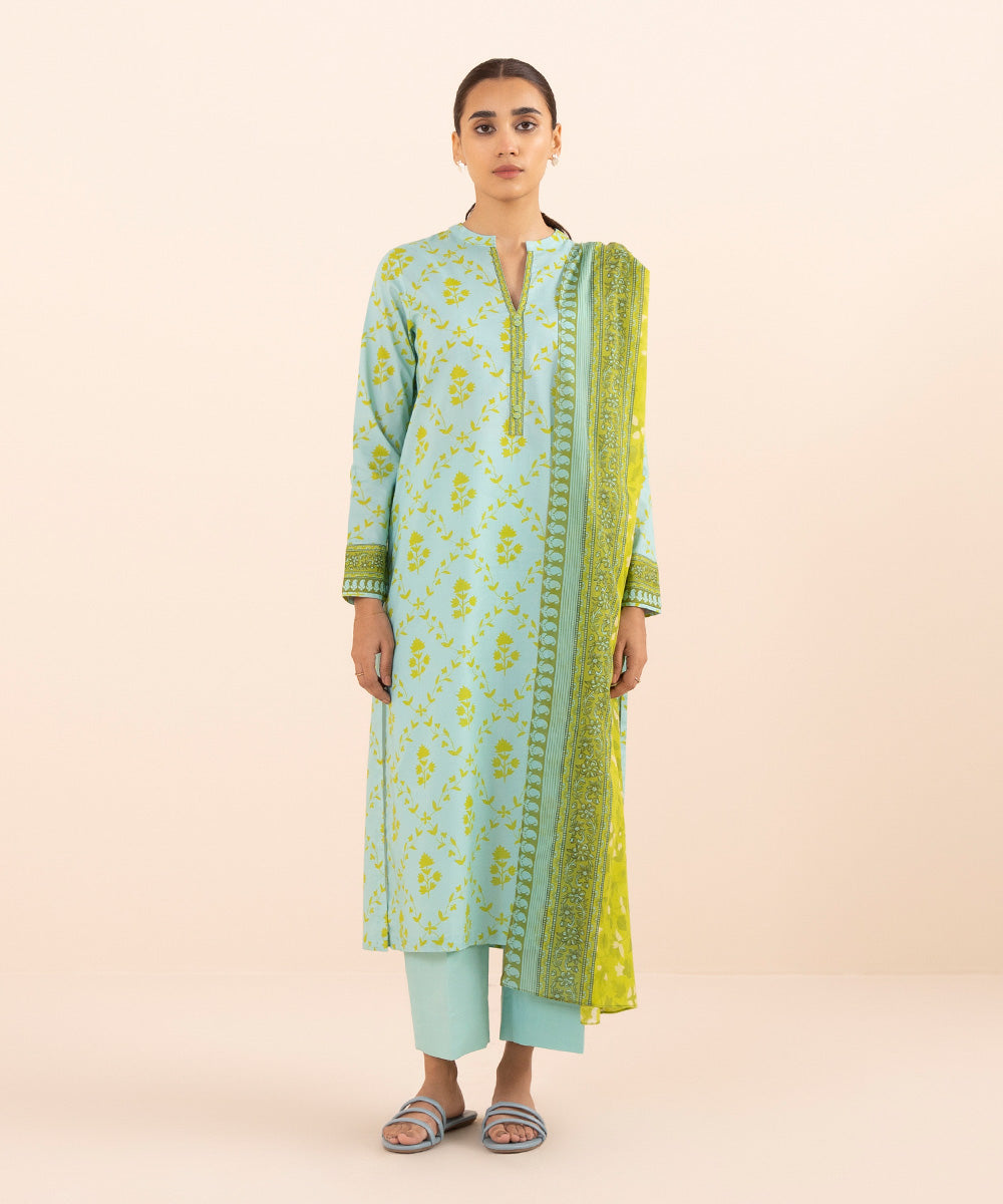 2 PIECE - PRINTED LAWN SUIT