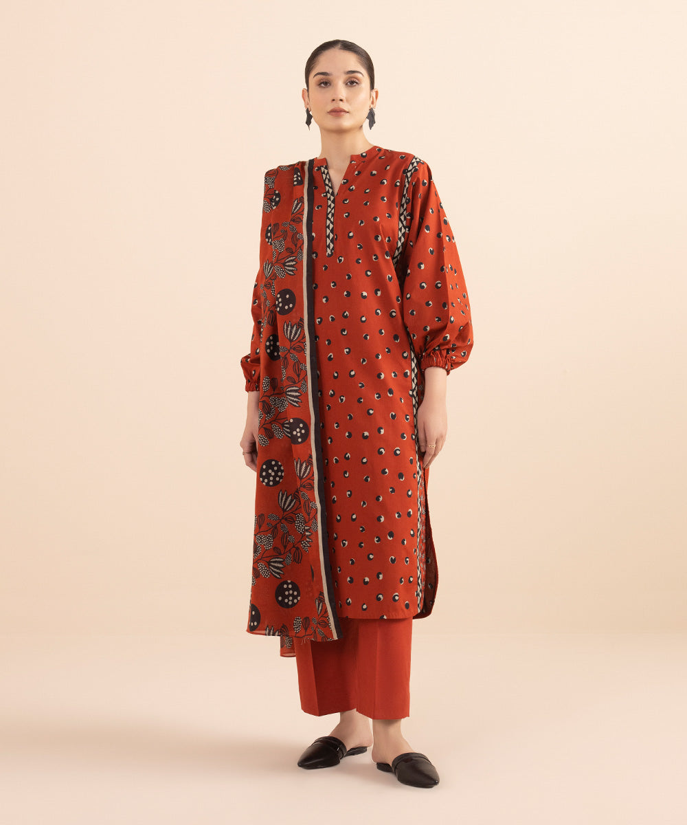 2 PIECE - PRINTED LAWN SUIT