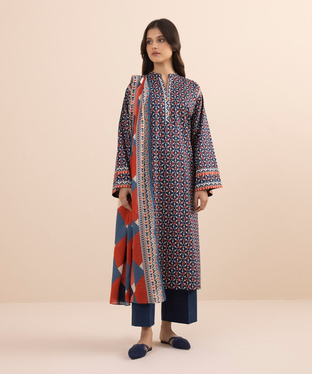 2 PIECE - PRINTED LAWN SUIT