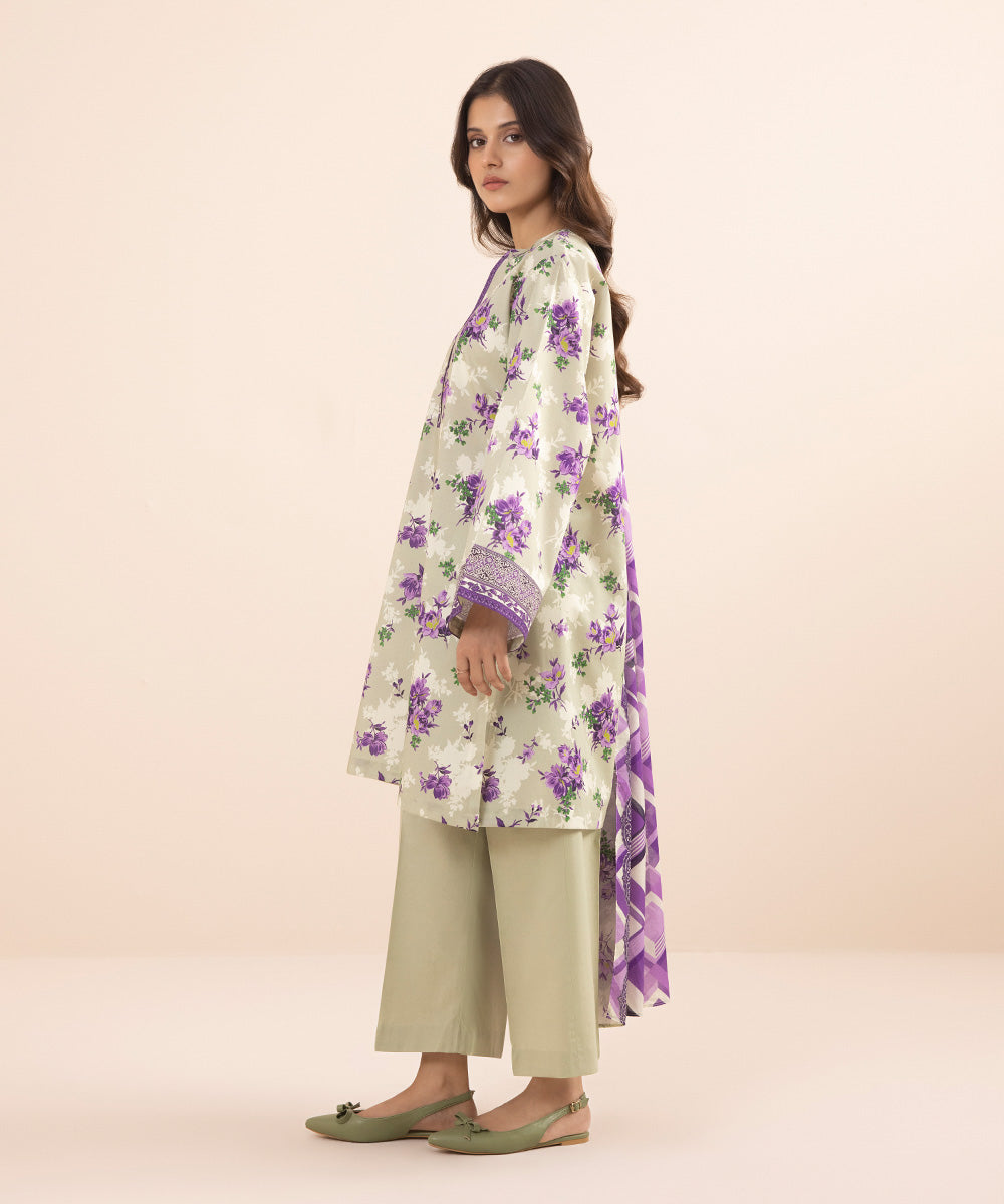 2 PIECE - PRINTED LAWN SUIT