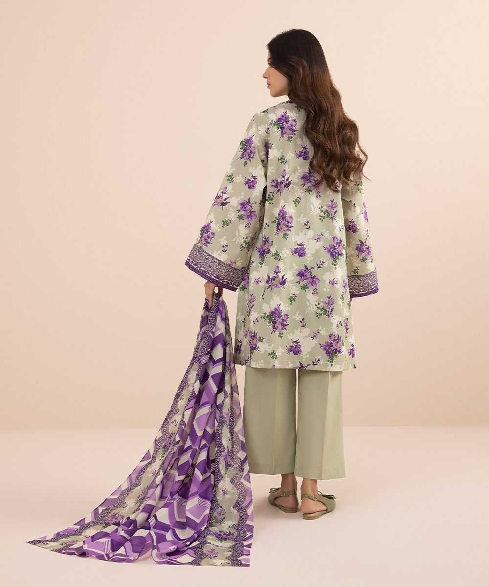 2 PIECE - PRINTED LAWN SUIT