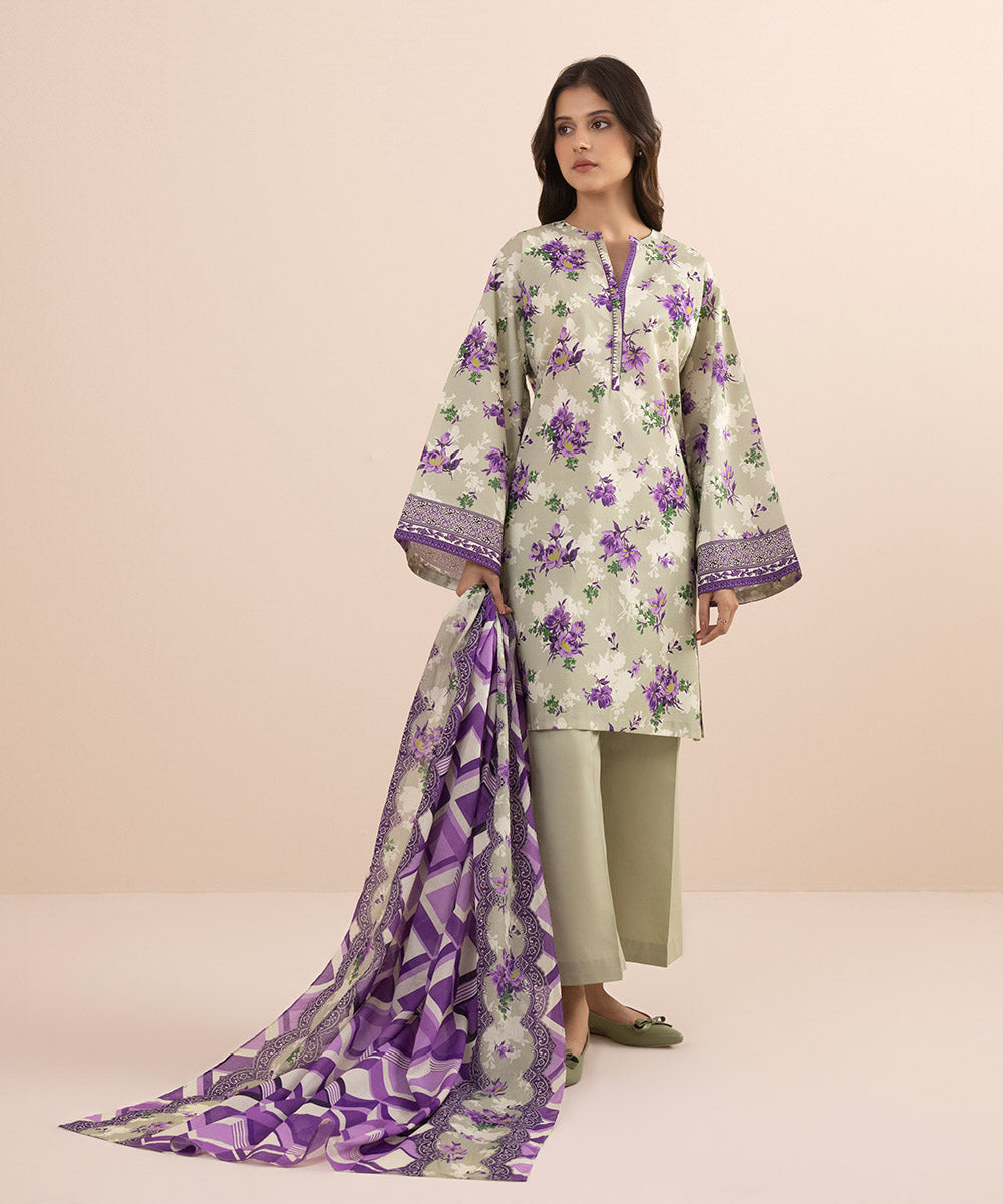 2 PIECE - PRINTED LAWN SUIT