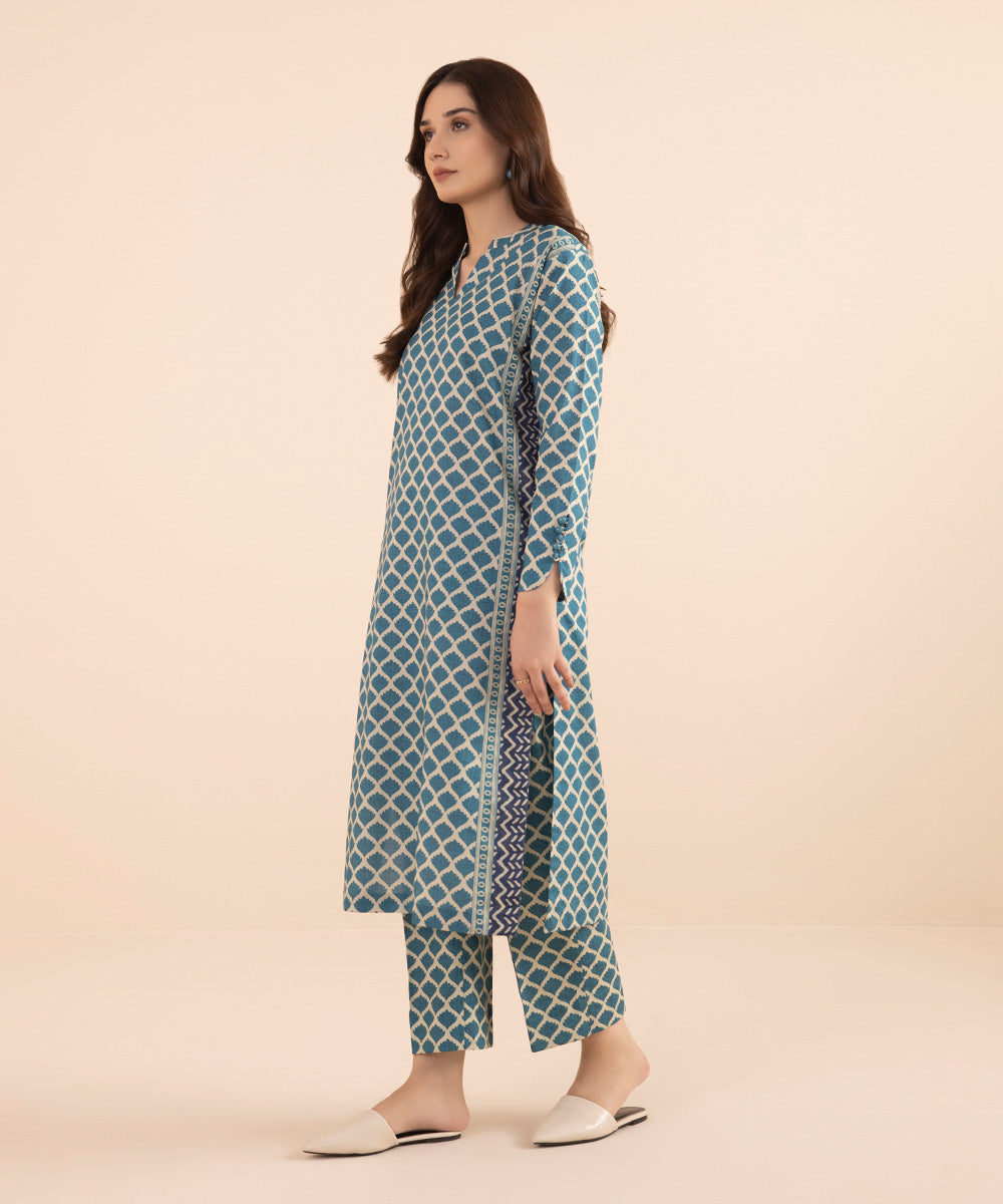 2 PIECE - PRINTED LAWN SUIT