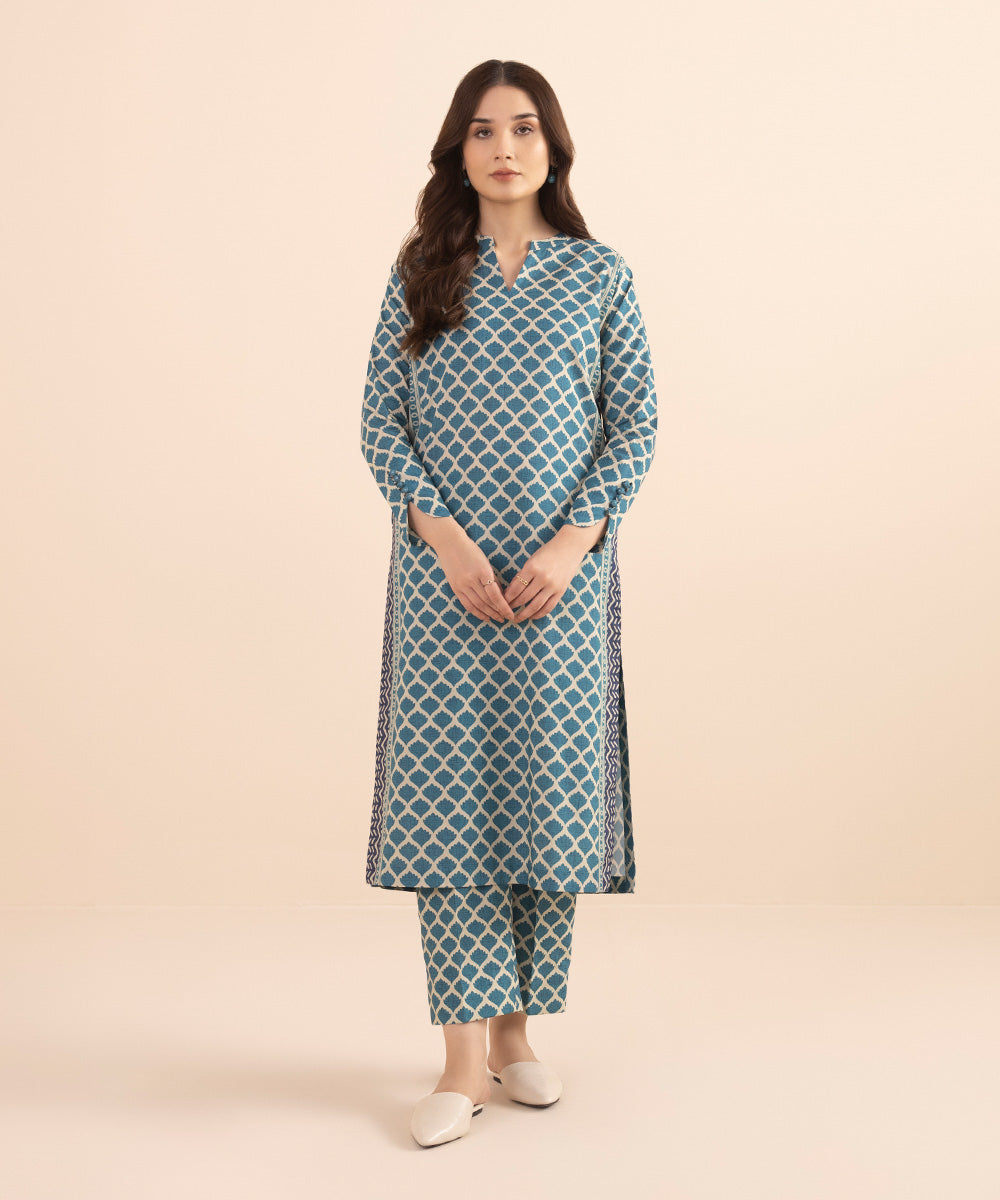 2 PIECE - PRINTED LAWN SUIT