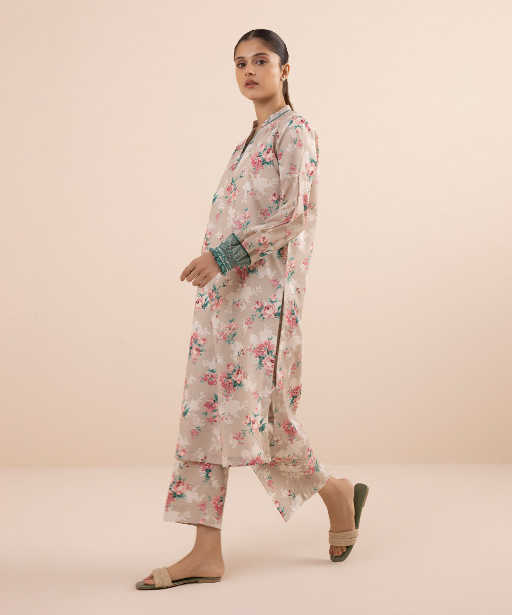 2 PIECE - PRINTED LAWN SUIT