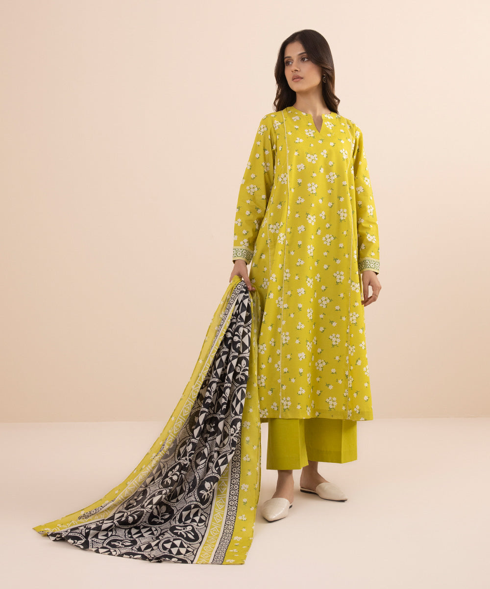 3 PIECE - PRINTED LAWN SUIT