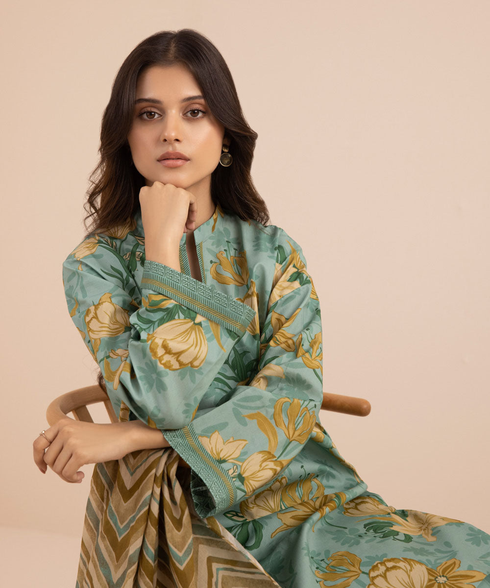 3 PIECE - PRINTED LAWN SUIT