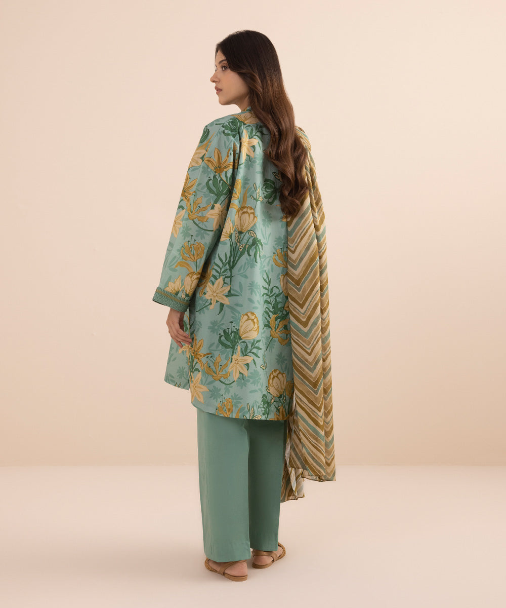 3 PIECE - PRINTED LAWN SUIT