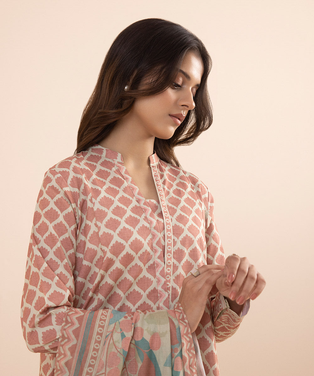 2 PIECE - PRINTED LAWN SUIT