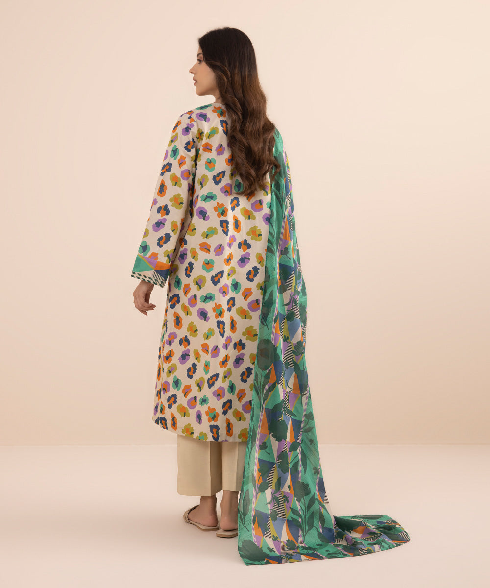 2 PIECE - PRINTED LAWN SUIT