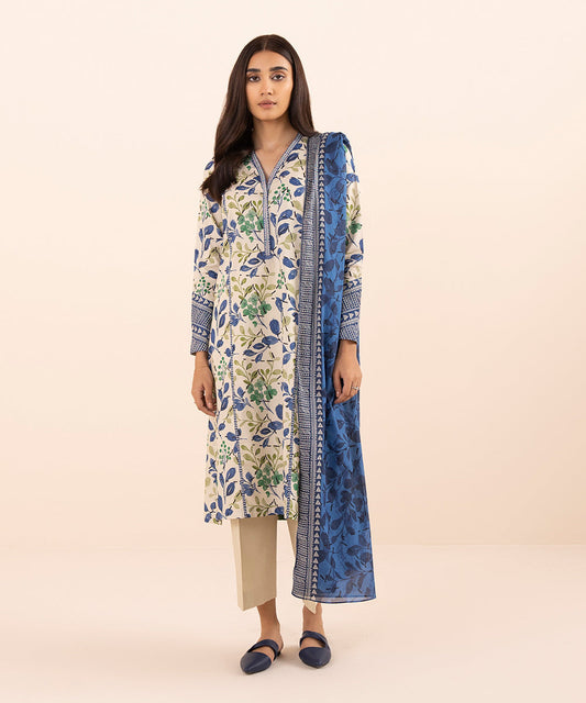 2 PIECE - PRINTED LAWN SUIT