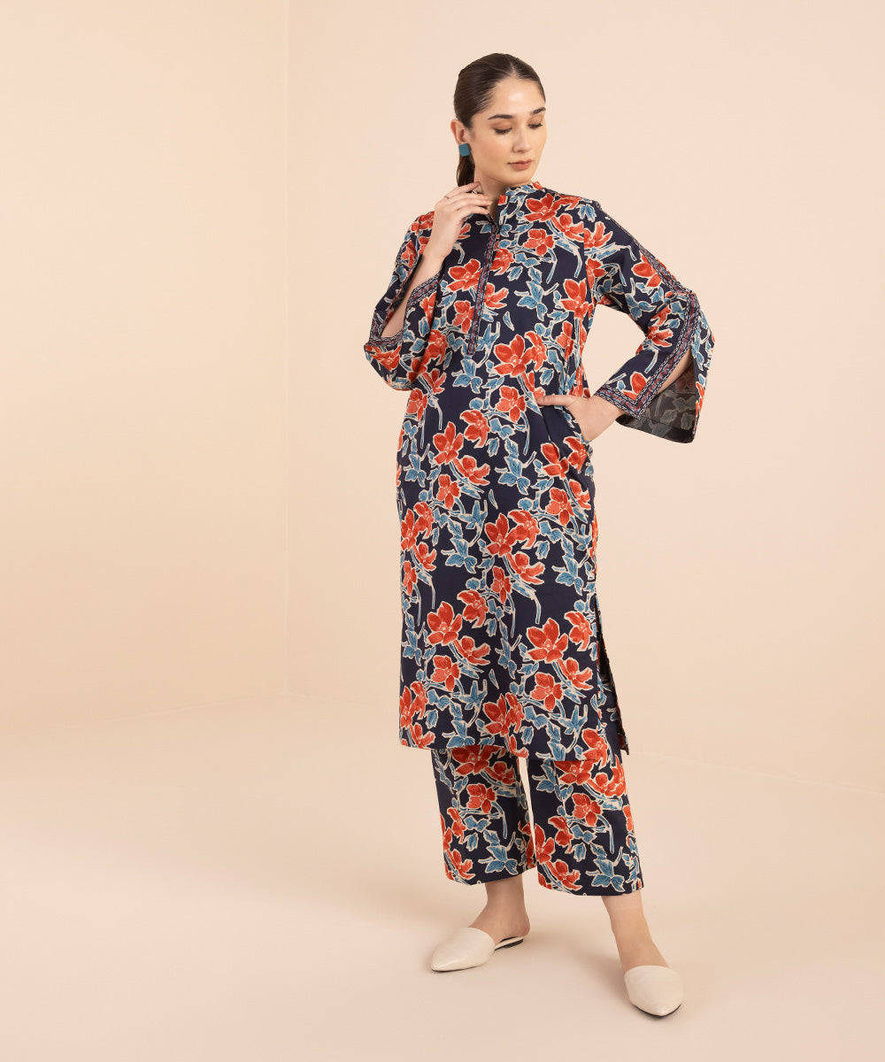 2 PIECE - PRINTED LAWN SUIT