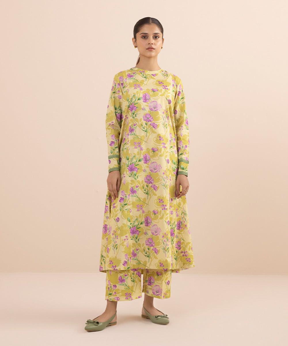 2 PIECE - PRINTED LAWN SUIT