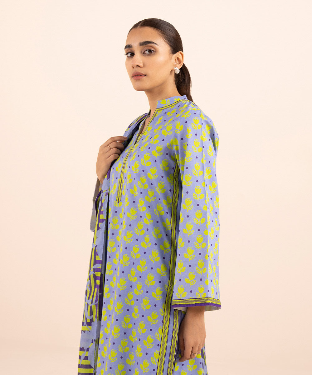 3 PIECE - PRINTED LAWN SUIT