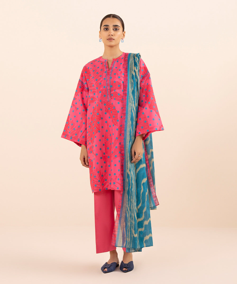 3 PIECE - PRINTED LAWN SUIT