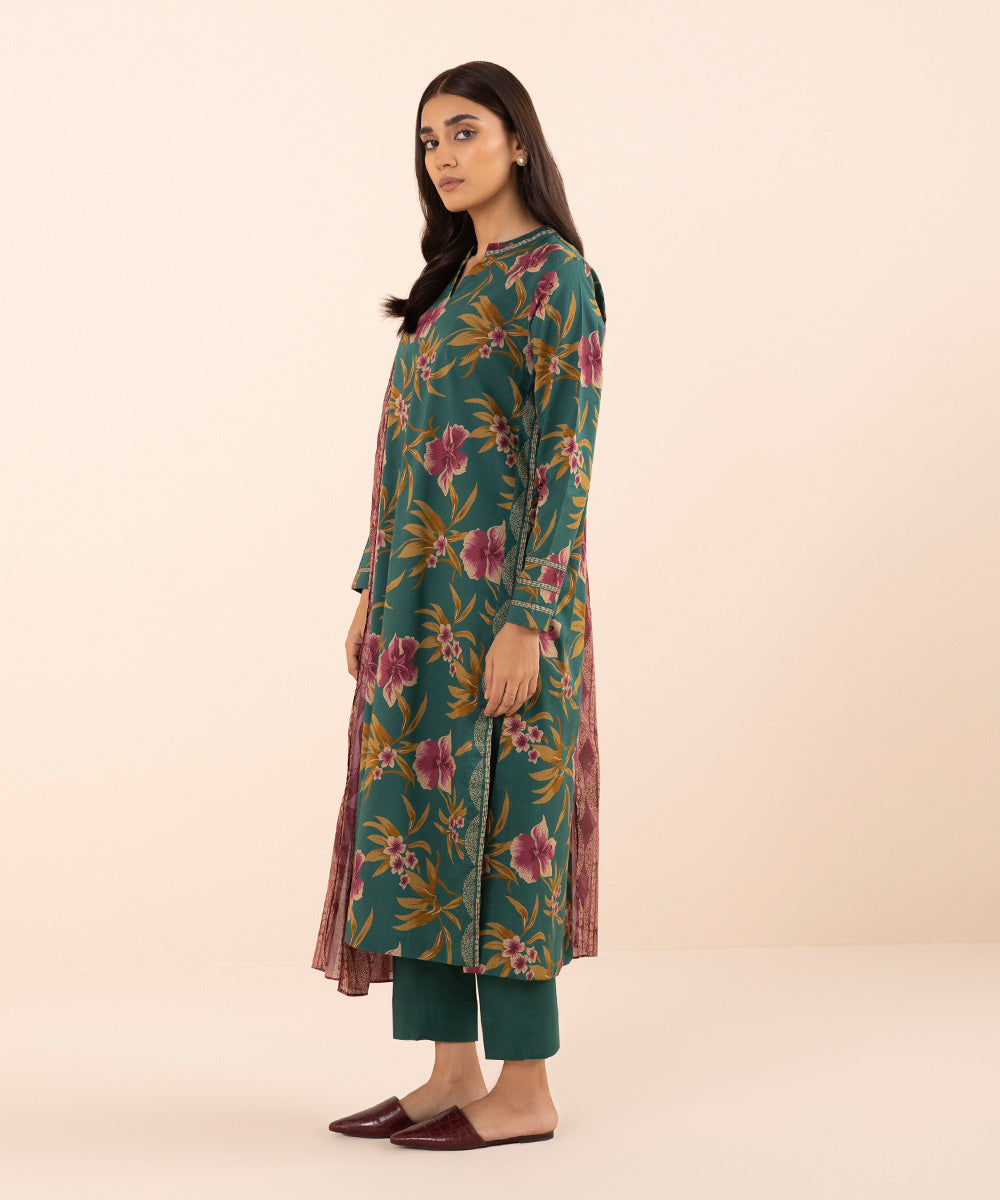 3 PIECE - PRINTED LAWN SUIT