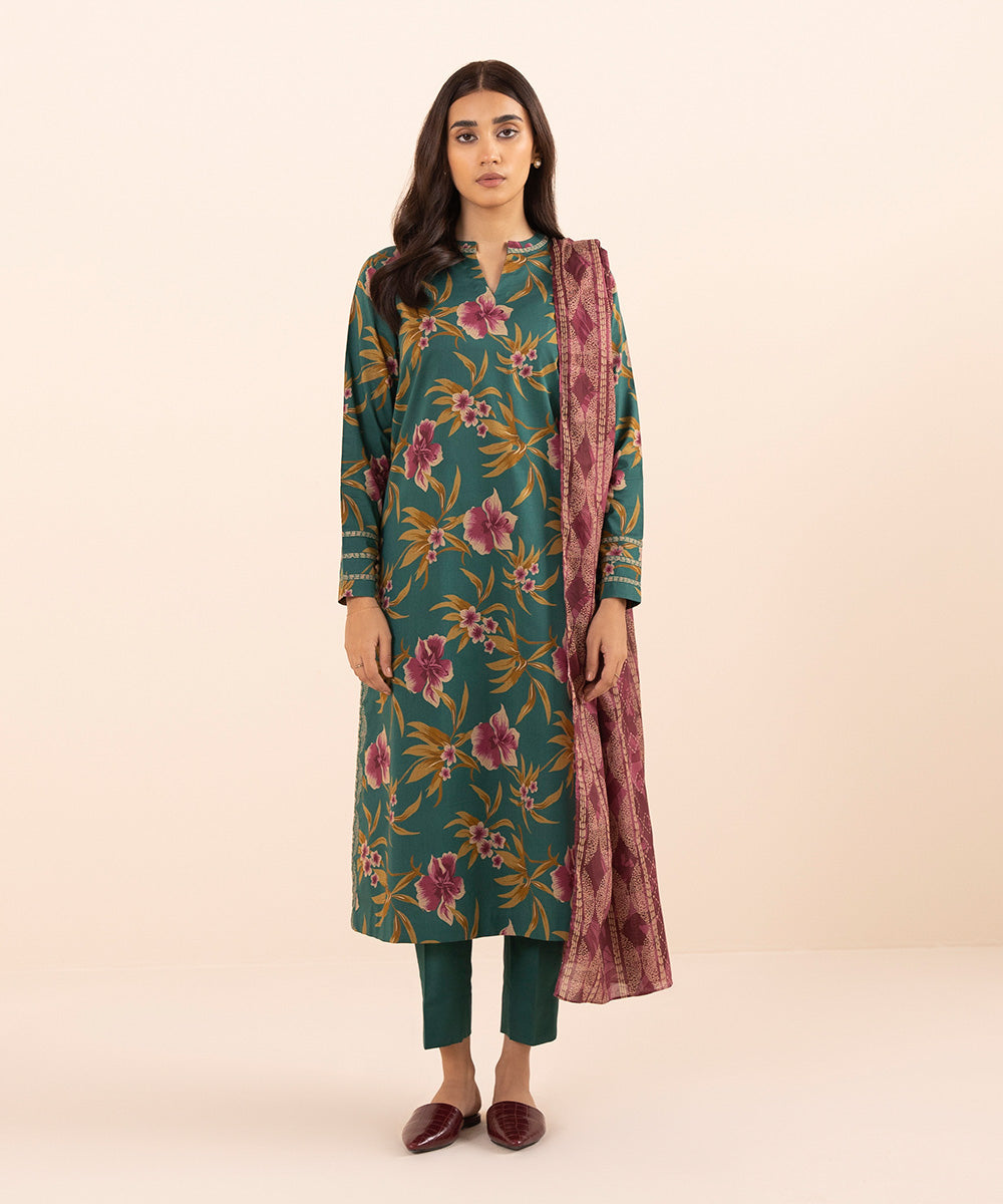 3 PIECE - PRINTED LAWN SUIT