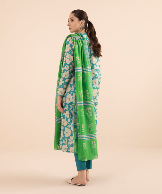 3 PIECE - PRINTED LAWN SUIT