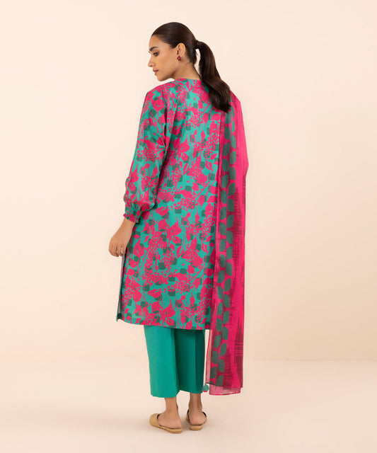 3 PIECE - PRINTED LAWN SUIT