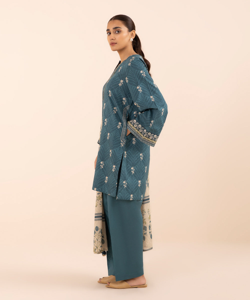 3 PIECE - PRINTED LAWN SUIT