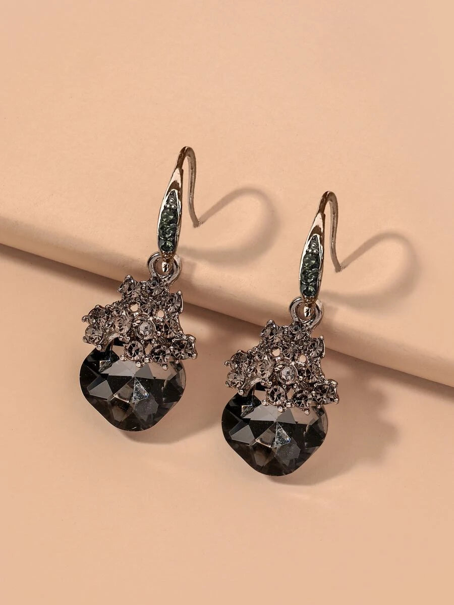 Andkiss Gemstone Drop Earrings