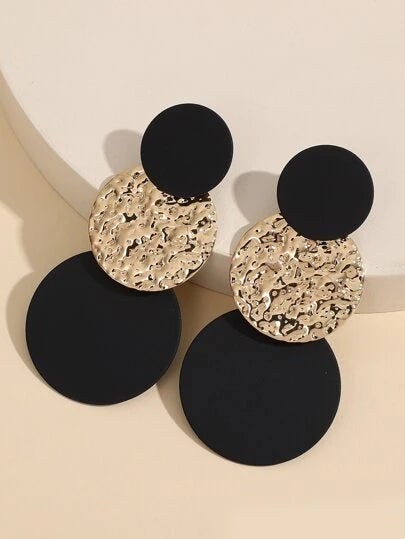 Round Drop Earrings