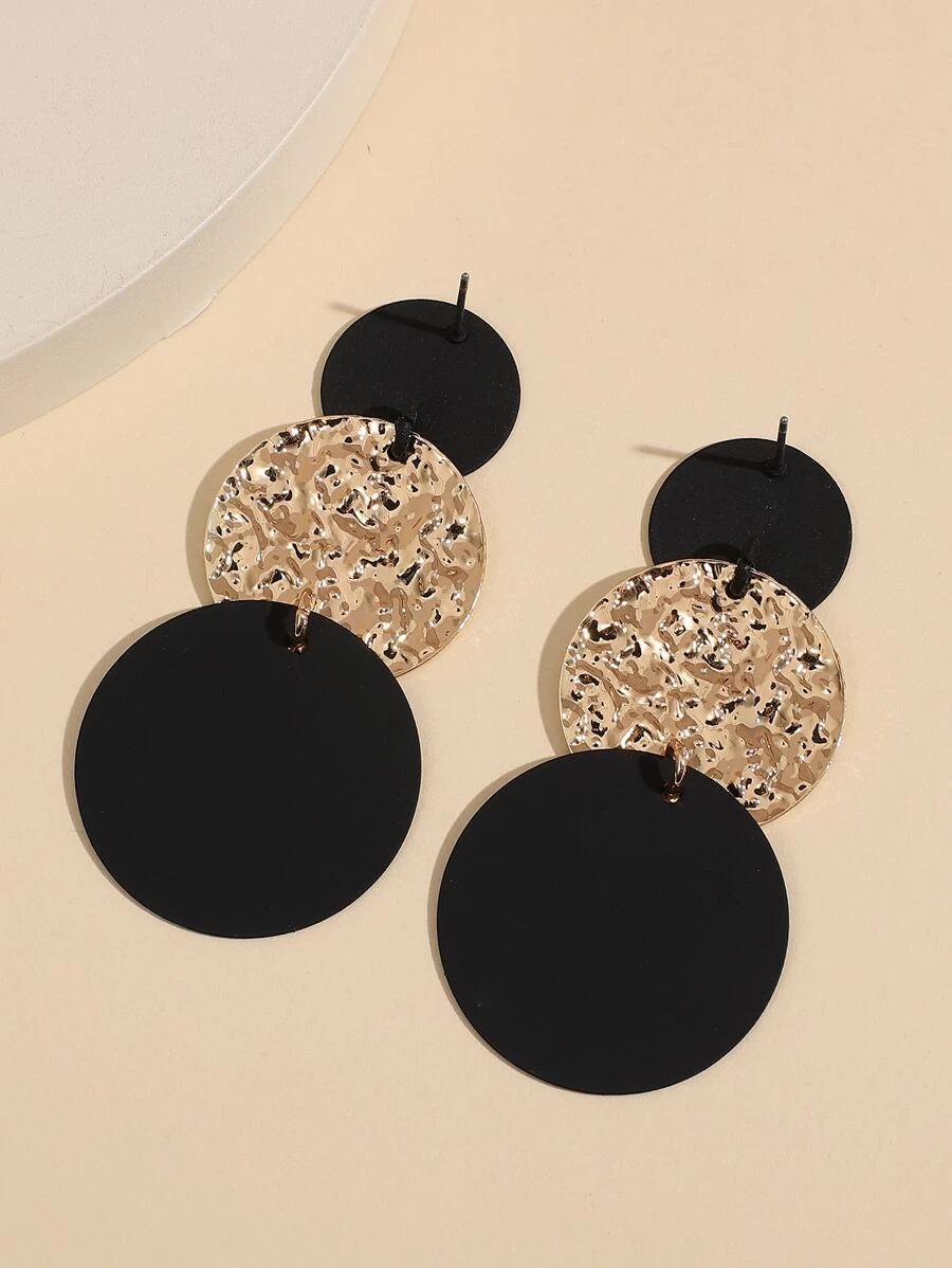 Round Drop Earrings