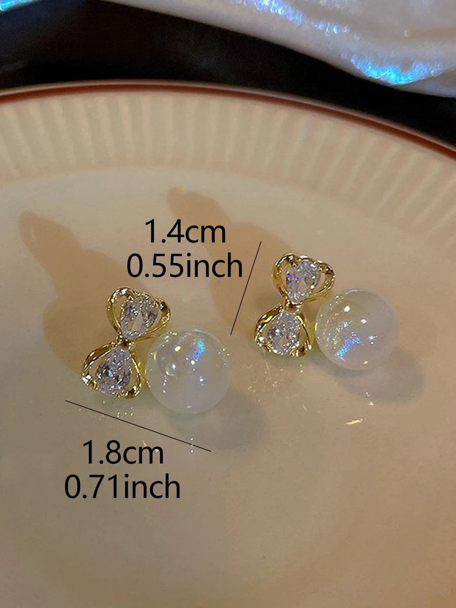 Diamond-Encrusted Mermaid Princess Earrings