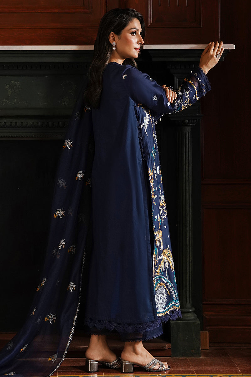 CELESTIAL NAVY-3PC SATIN