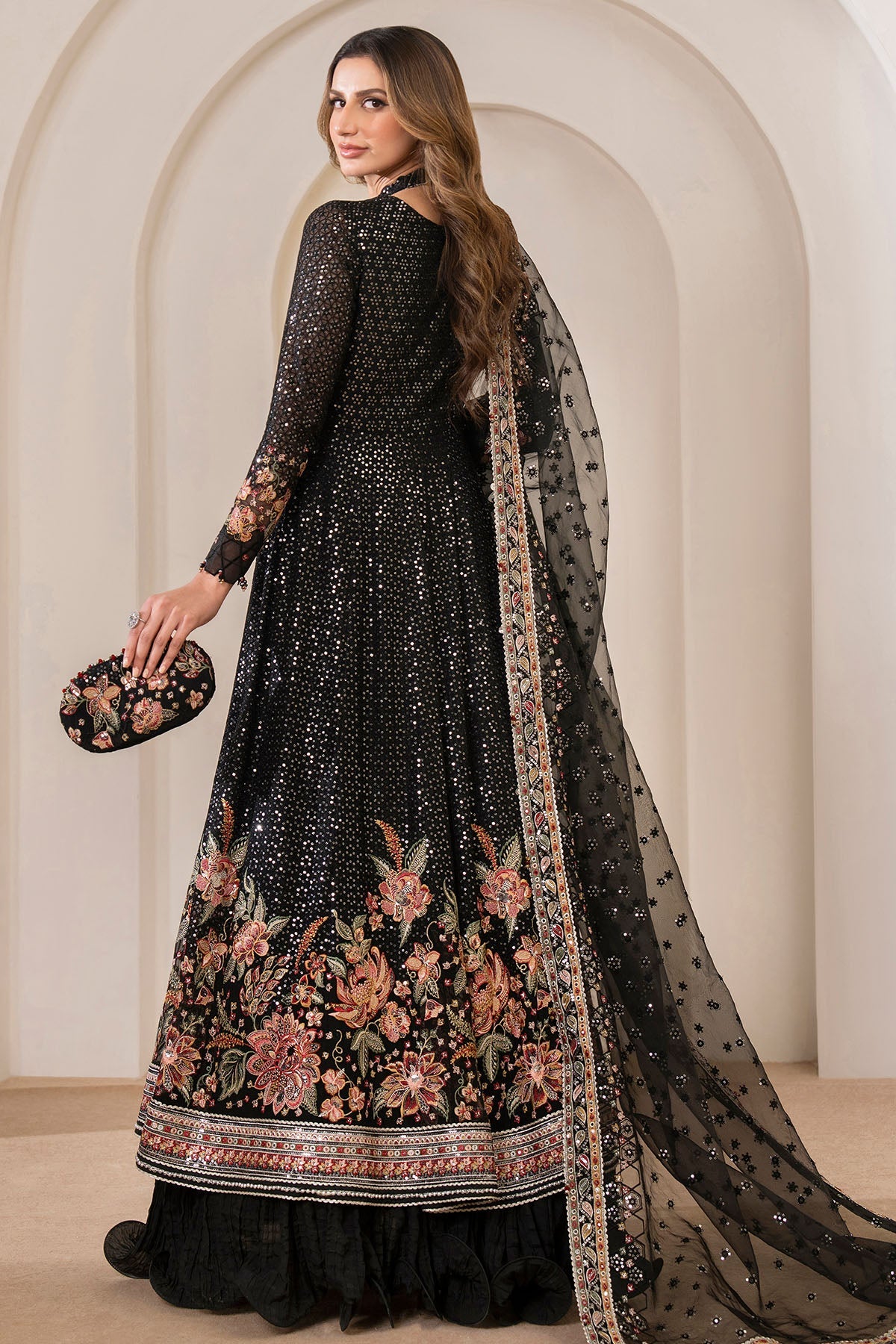 EMBROIDERED CHIFFON UC-3030