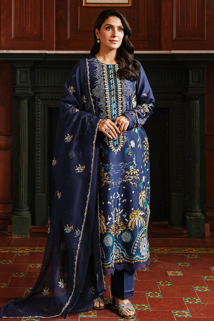 CELESTIAL NAVY-3PC SATIN