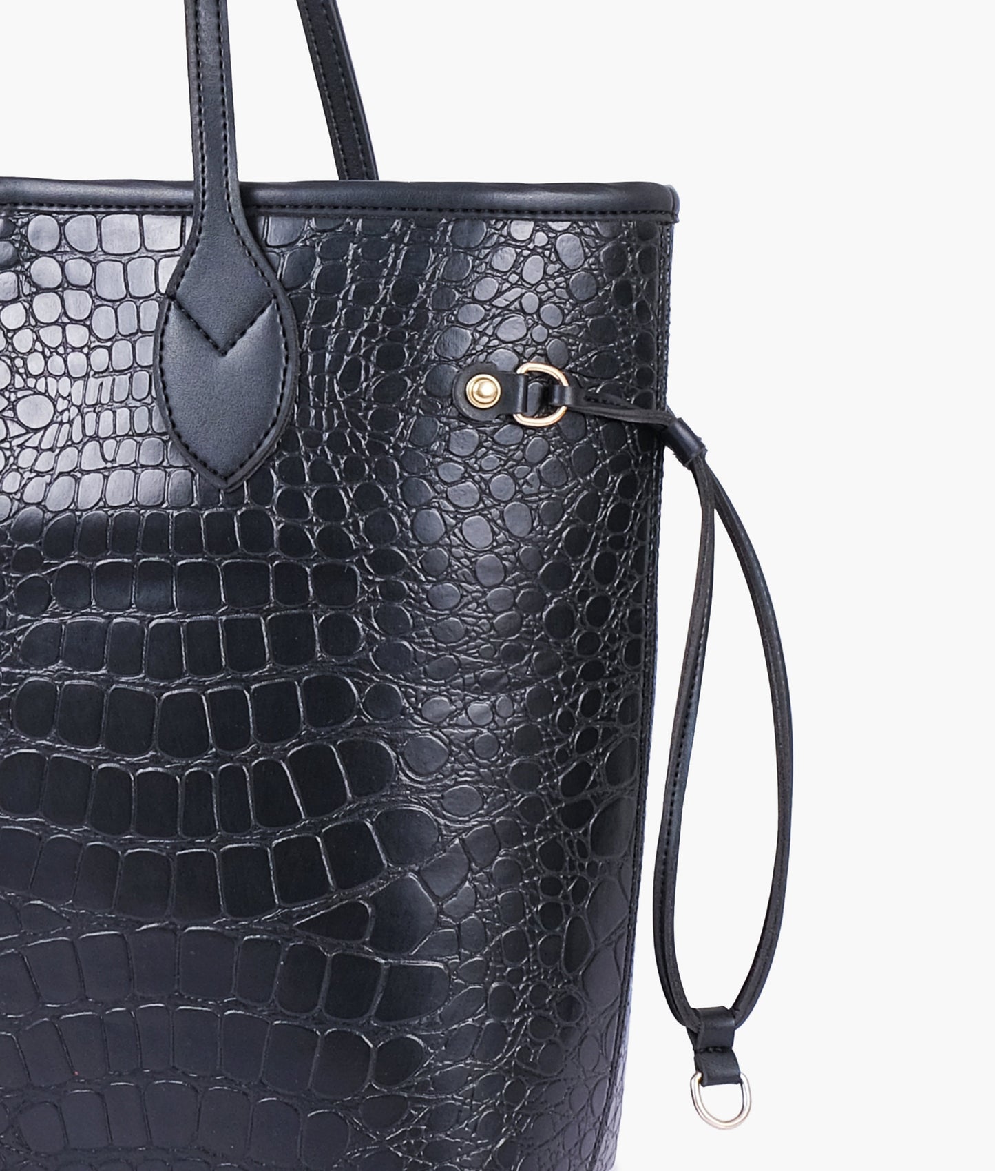 Crocodile Never full tote bag - Black