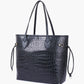 Crocodile Never full tote bag - Black