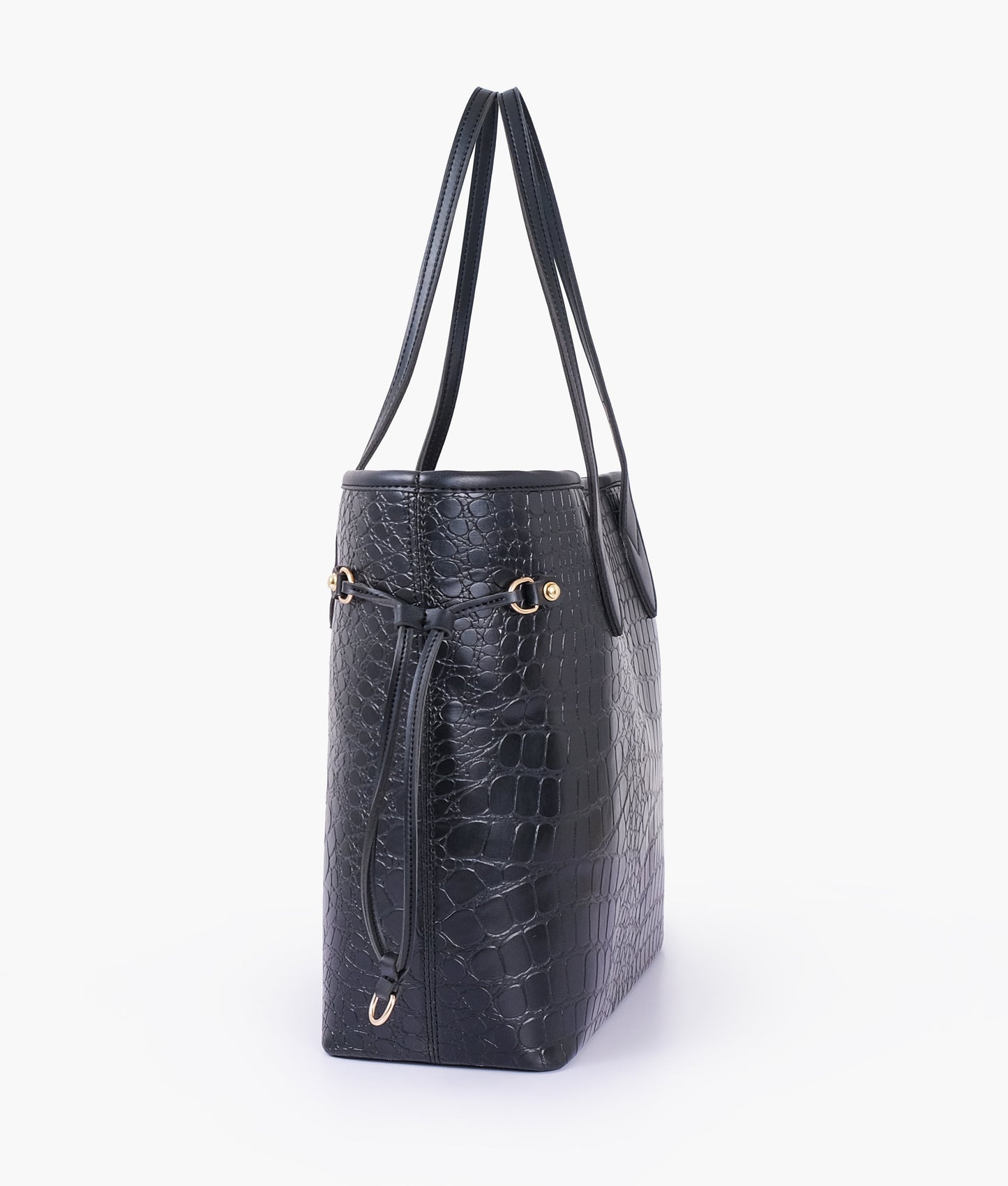 Crocodile Never full tote bag - Black