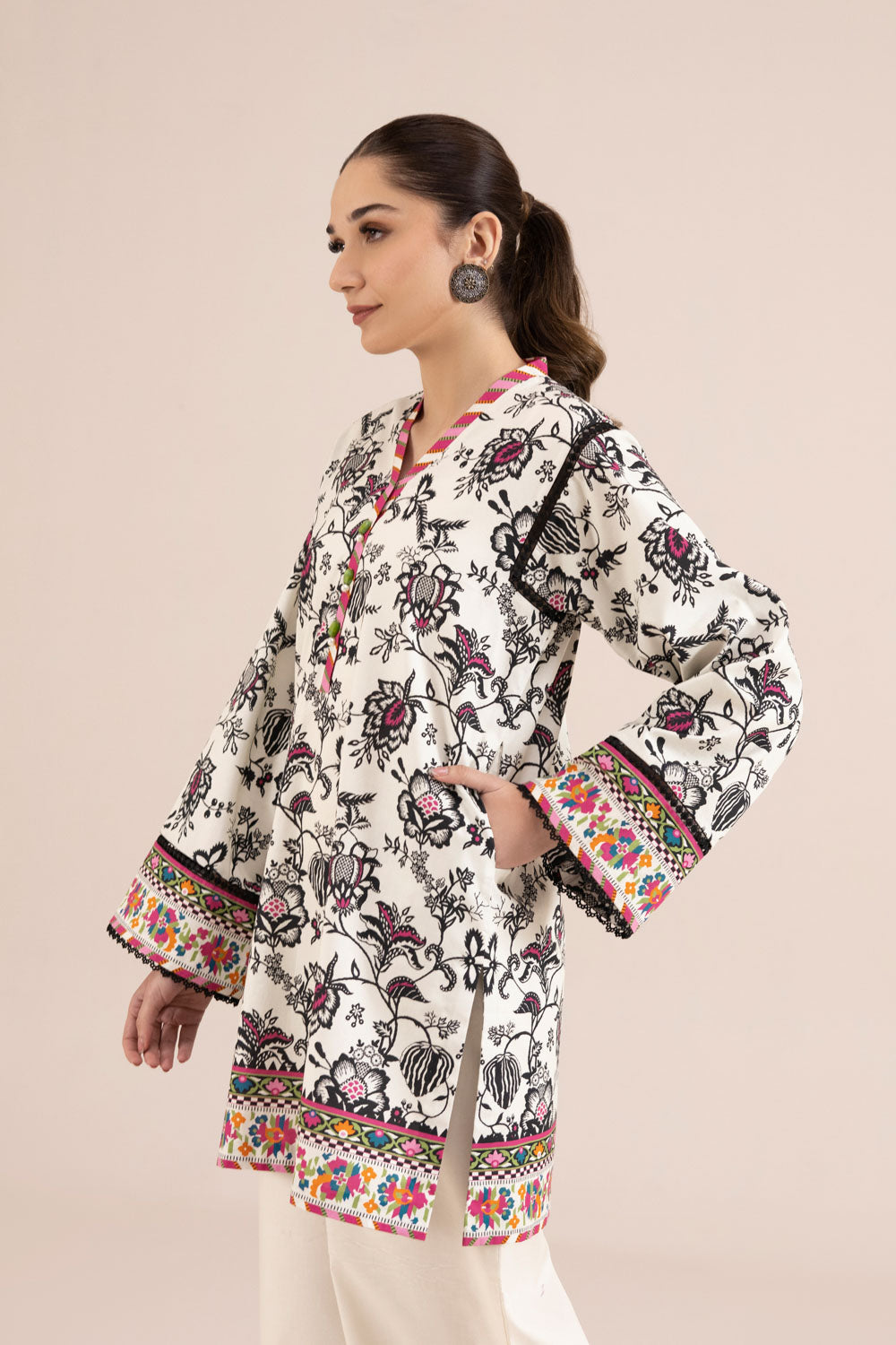 Printed Cambric Shirt - Multi