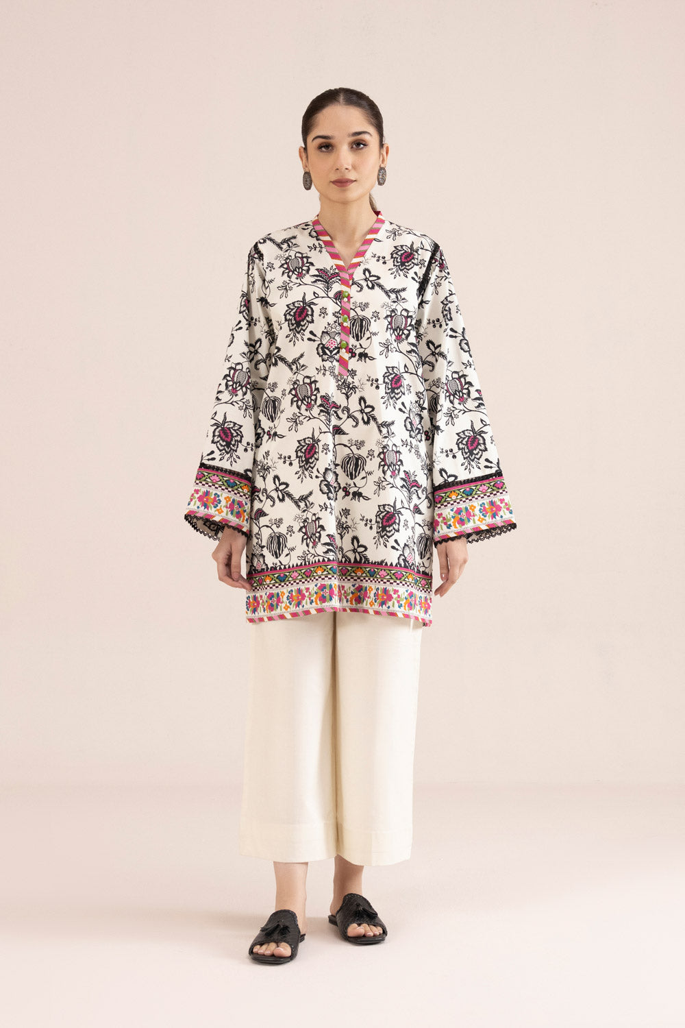 Printed Cambric Shirt - Multi