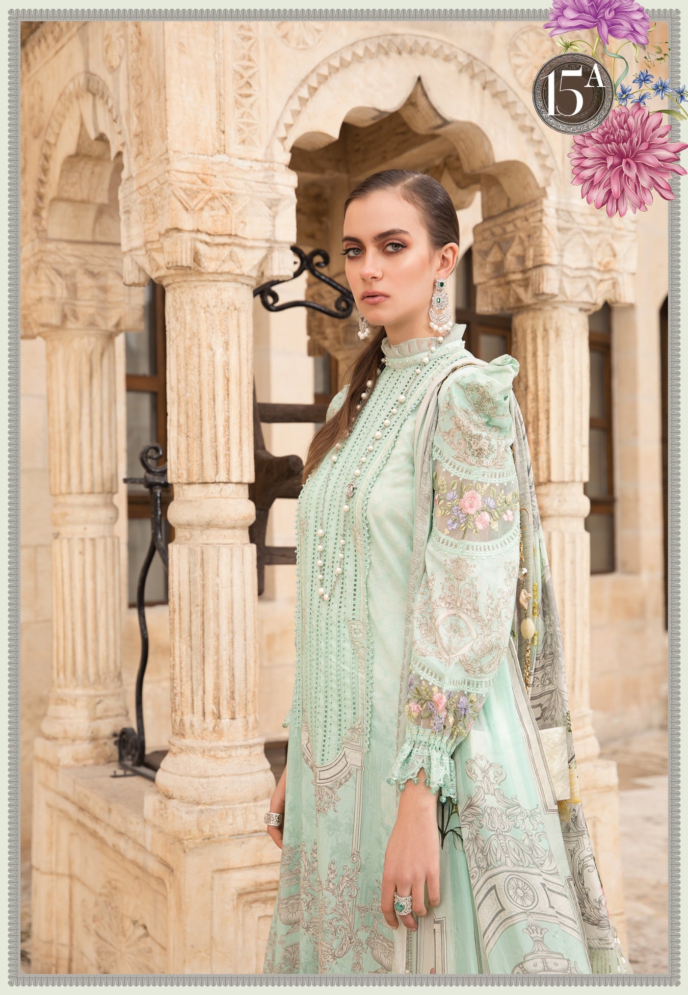 Unstitched Lawn D-2115-A - Heer Rang