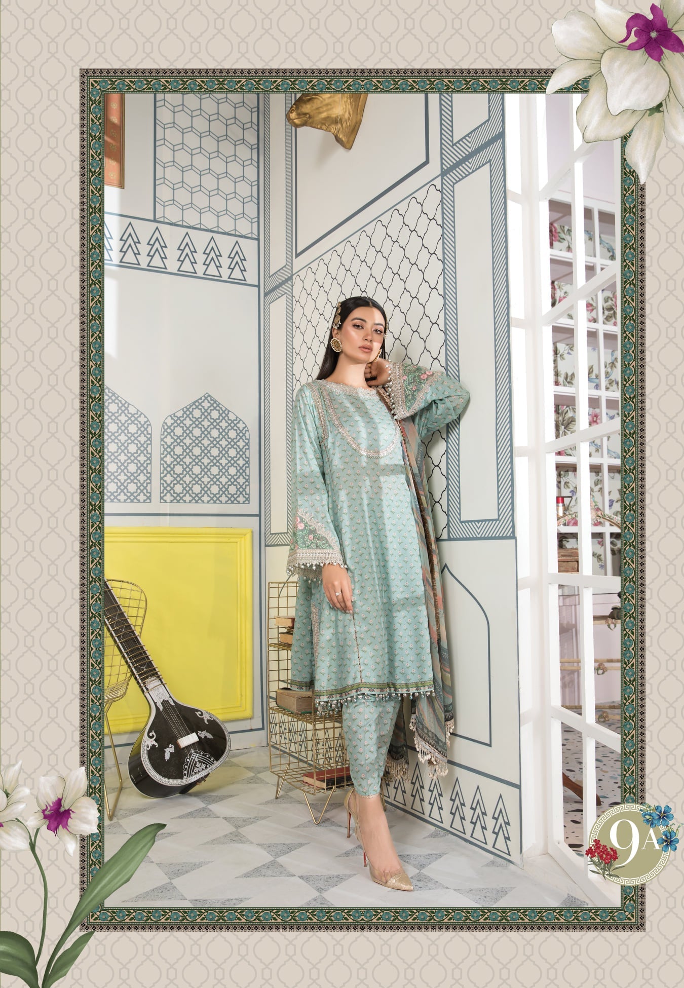 Mprints Unstitched Design 9A - Heer Rang