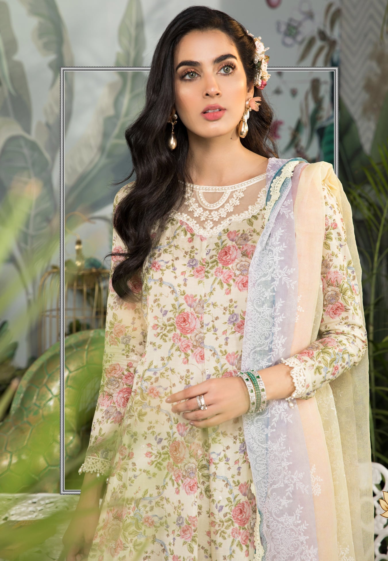 Mprints Unstitched Design 2B - Heer Rang