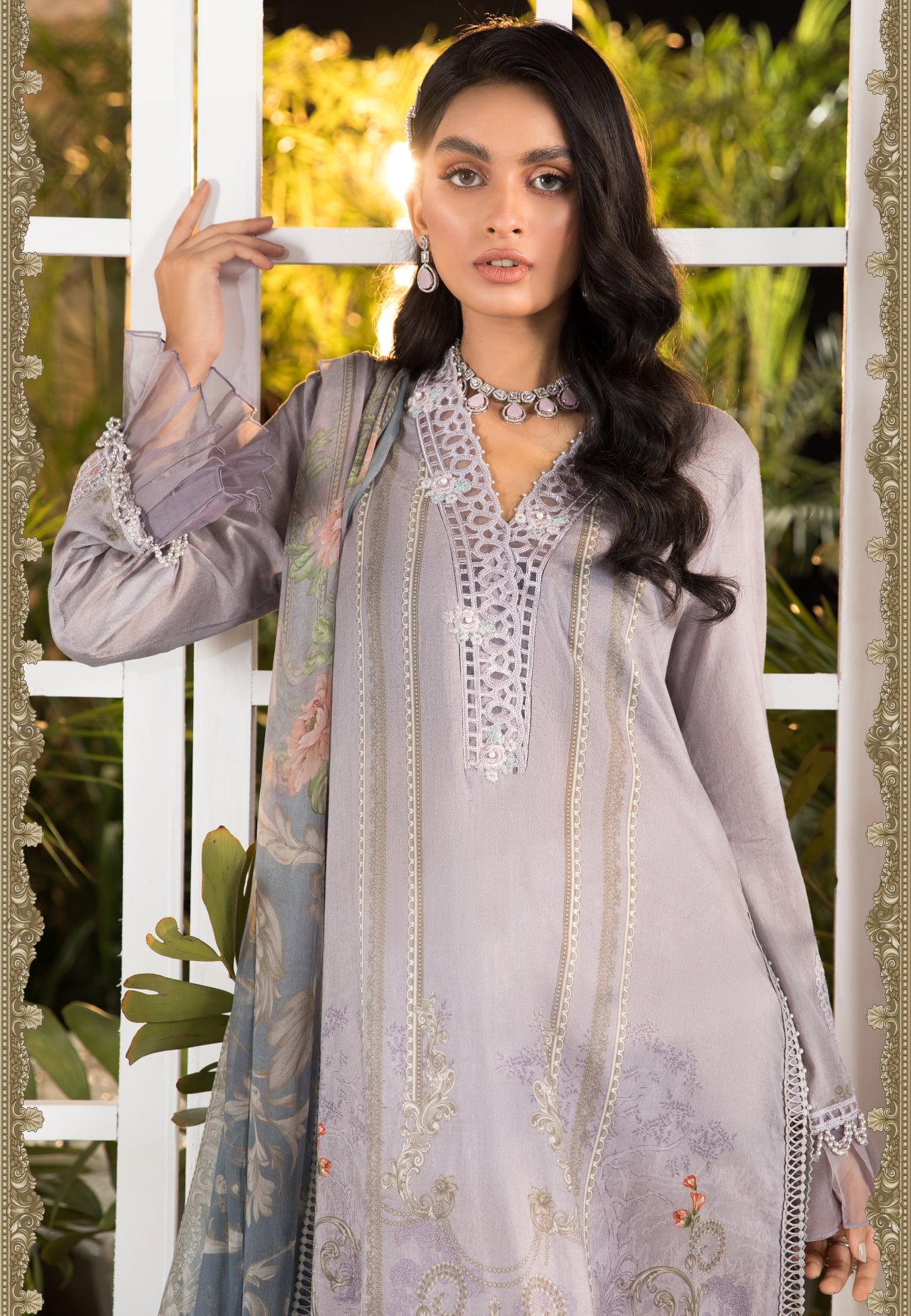 Mprints Unstitched Design 5B - Heer Rang