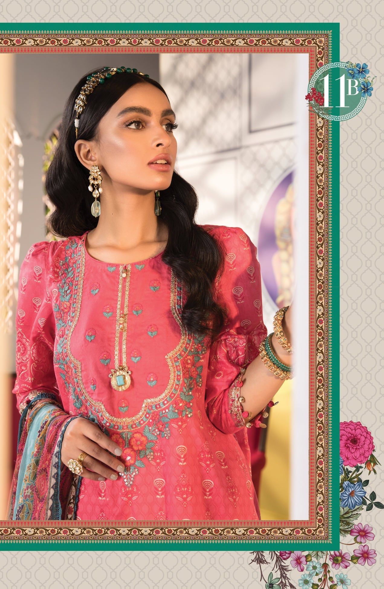 Mprints Unstitched Design 11B - Heer Rang