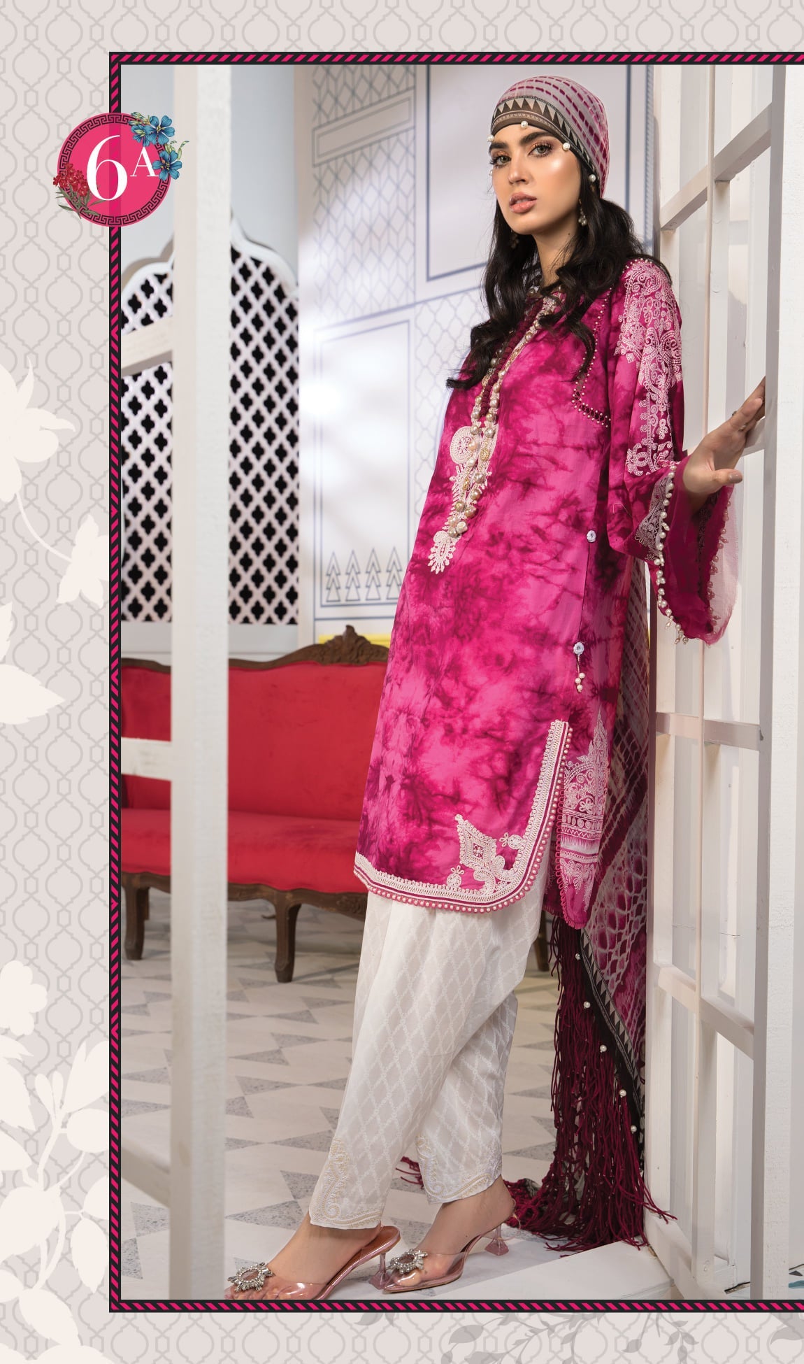 Mprints Unstitched Design 6A - Heer Rang