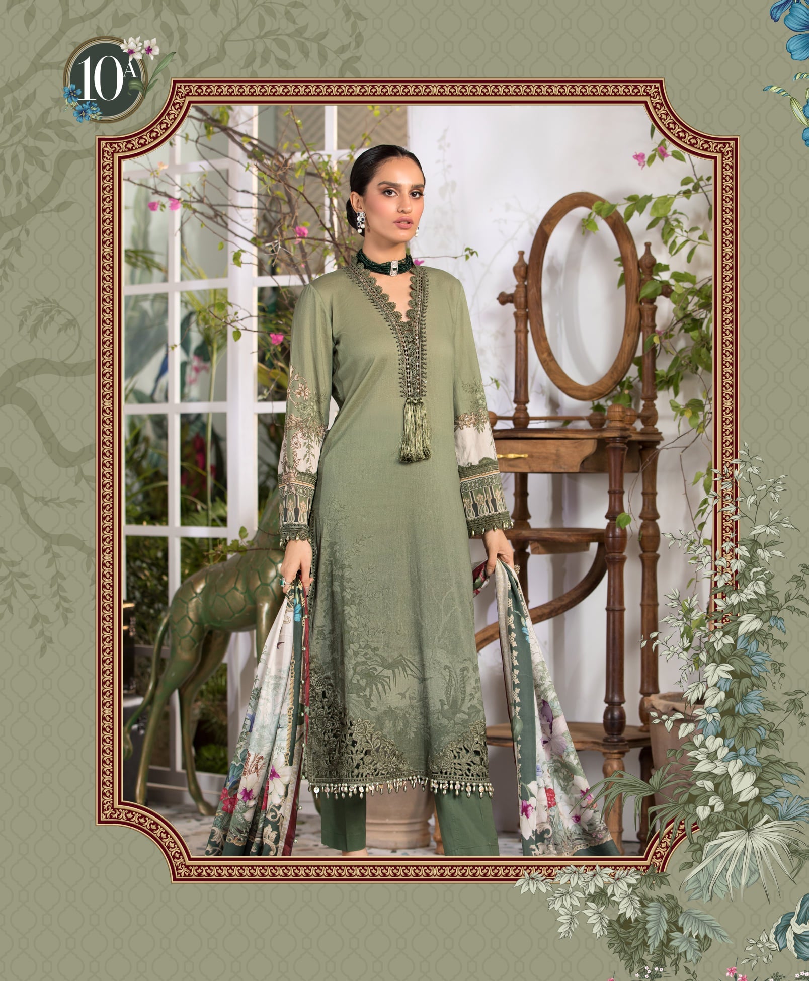 Mprints Unstitched Design 10A - Heer Rang