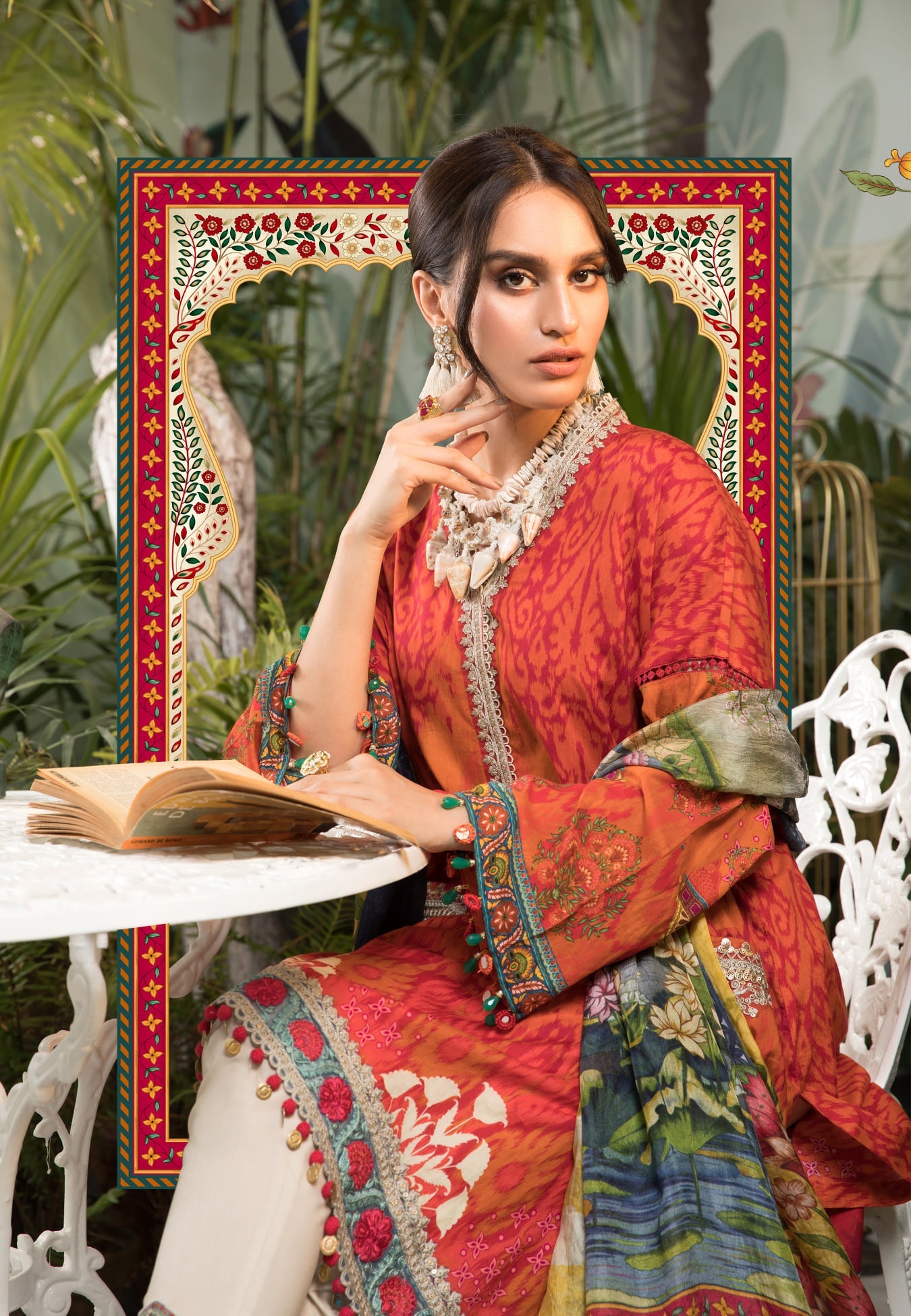 Mprints Unstitched Design 4B - Heer Rang