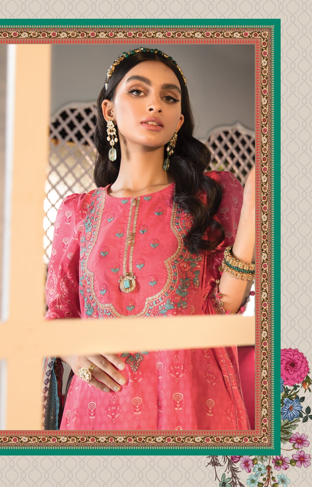 Mprints Unstitched Design 11B - Heer Rang