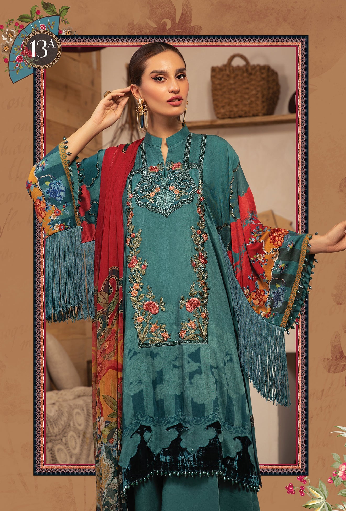 M.Prints MPT-1213-A - Heer Rang