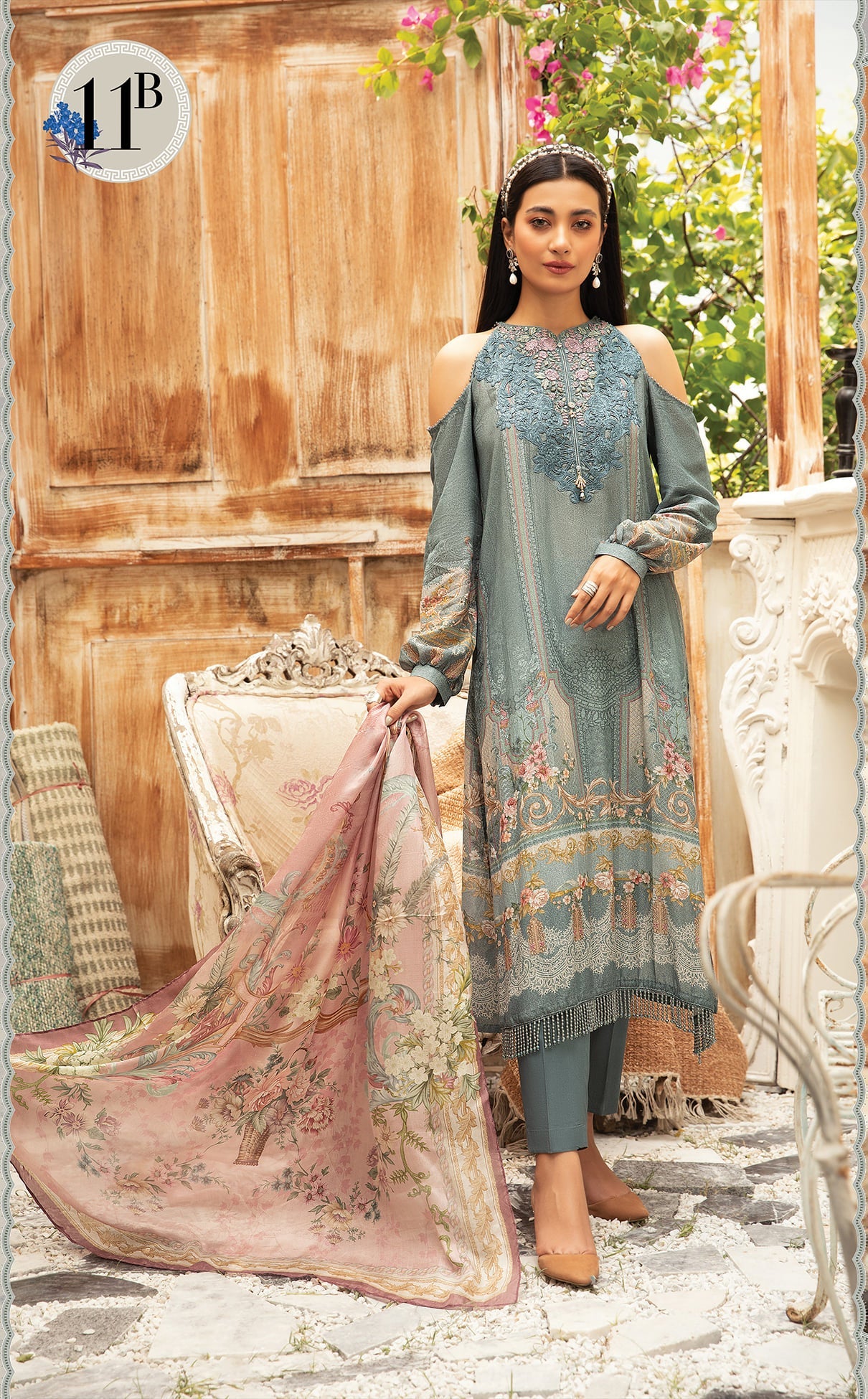 M.Prints MPT-1211-B - Heer Rang