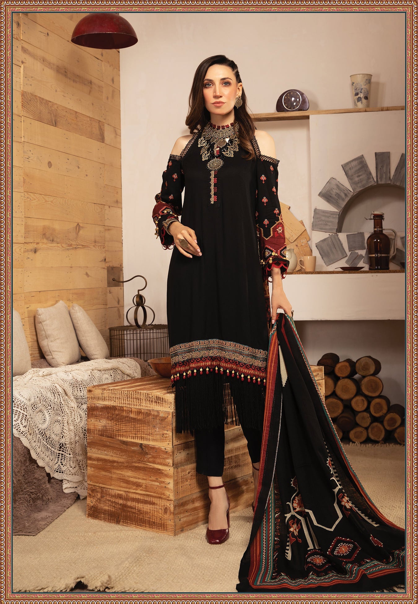 M.Prints MPT-1206-B - Heer Rang