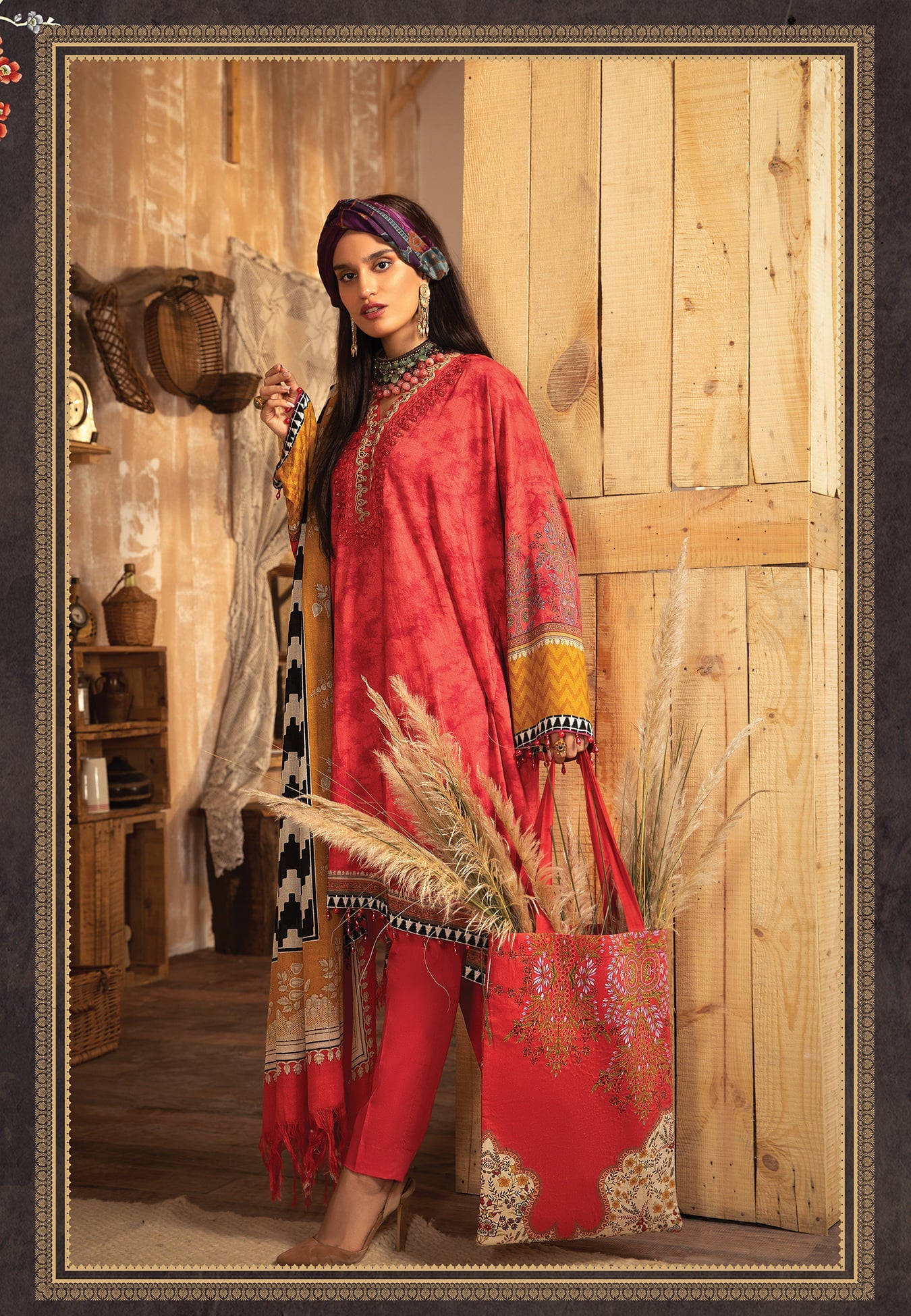 M.Prints MPT-1202-A - Heer Rang